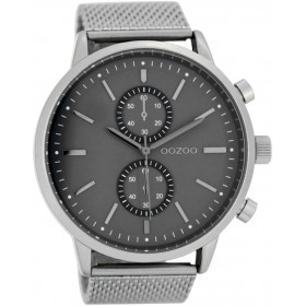 OOZOO Timepieces 48mm Silver Mesh Bracelet C7464
